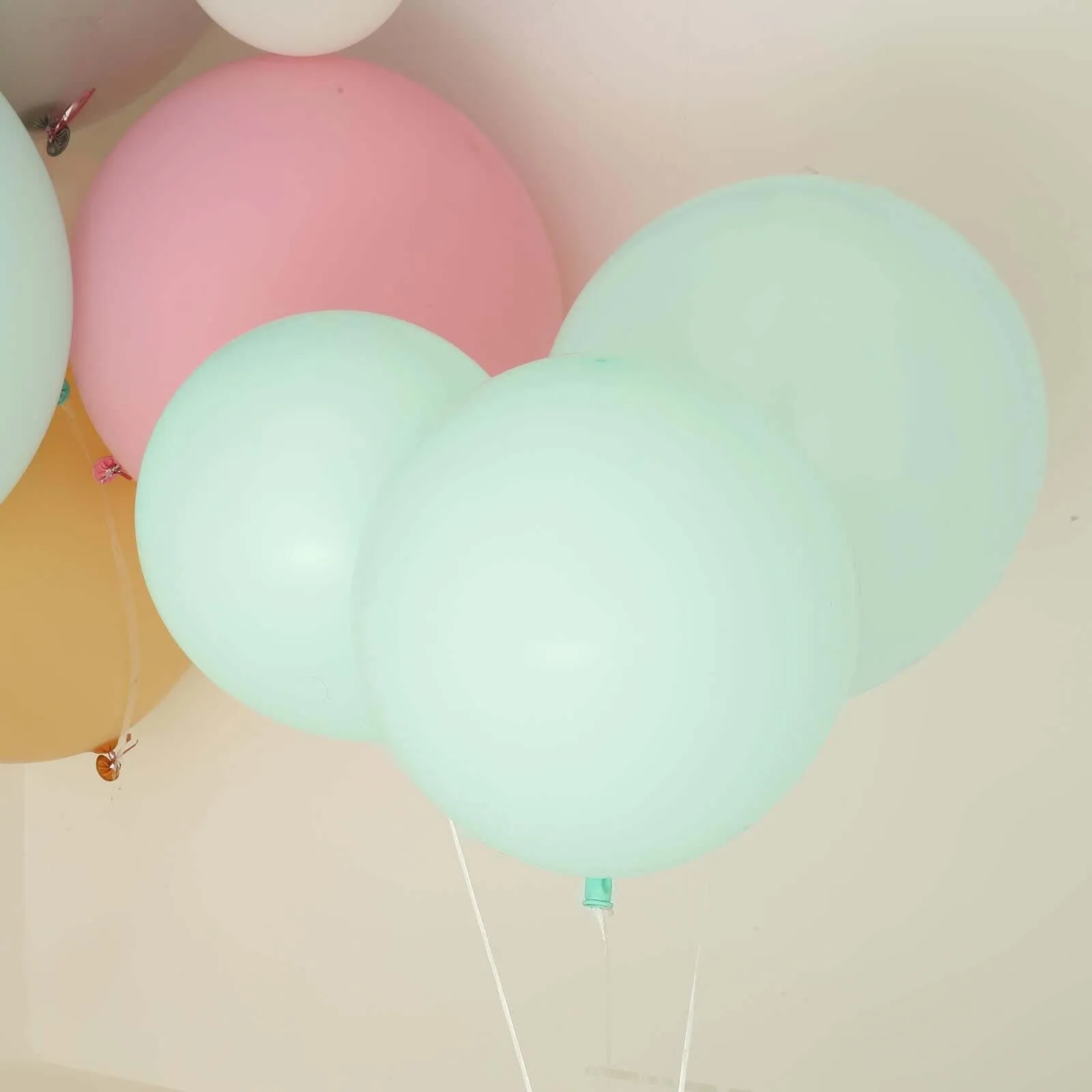 10 Pack 18" Matte Pastel Seafoam Helium or Air Latex Party Balloons