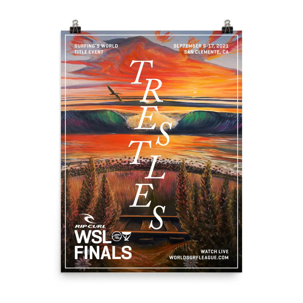 2021 Rip Curl WSL Finals Official Event Poster (Unframed)