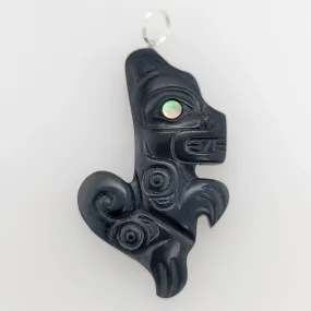 Argillite Wolf Pendant