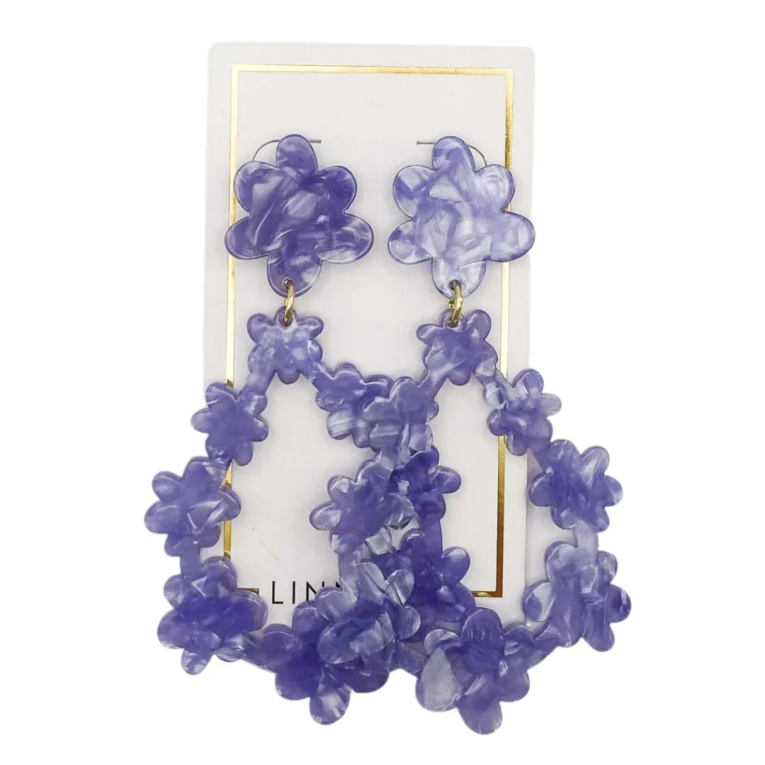 Bianca- Periwinkle Earrings