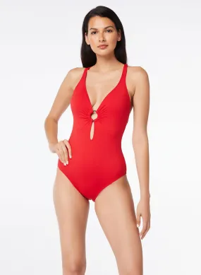 Bleu by Rod Beattie - Ring Detail One-Piece Swimsuit