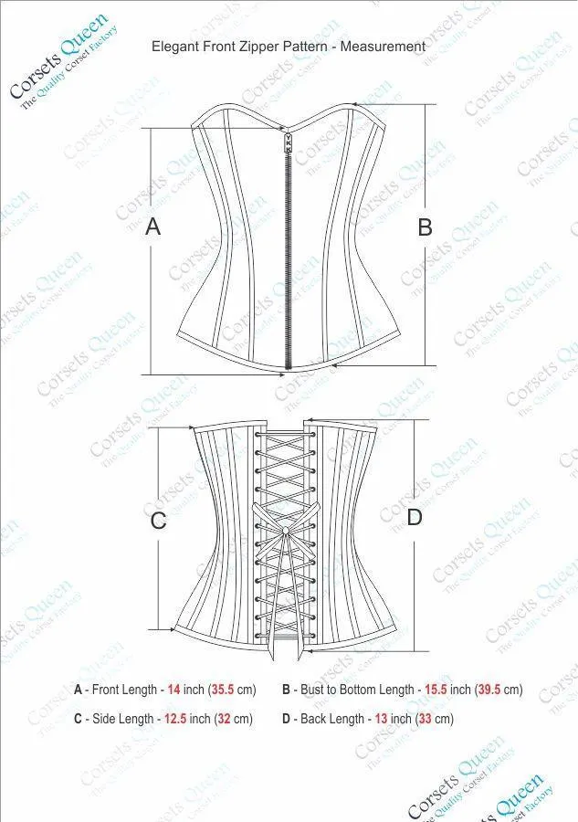 Brommel Sheep Nappa Leather Overbust Corset