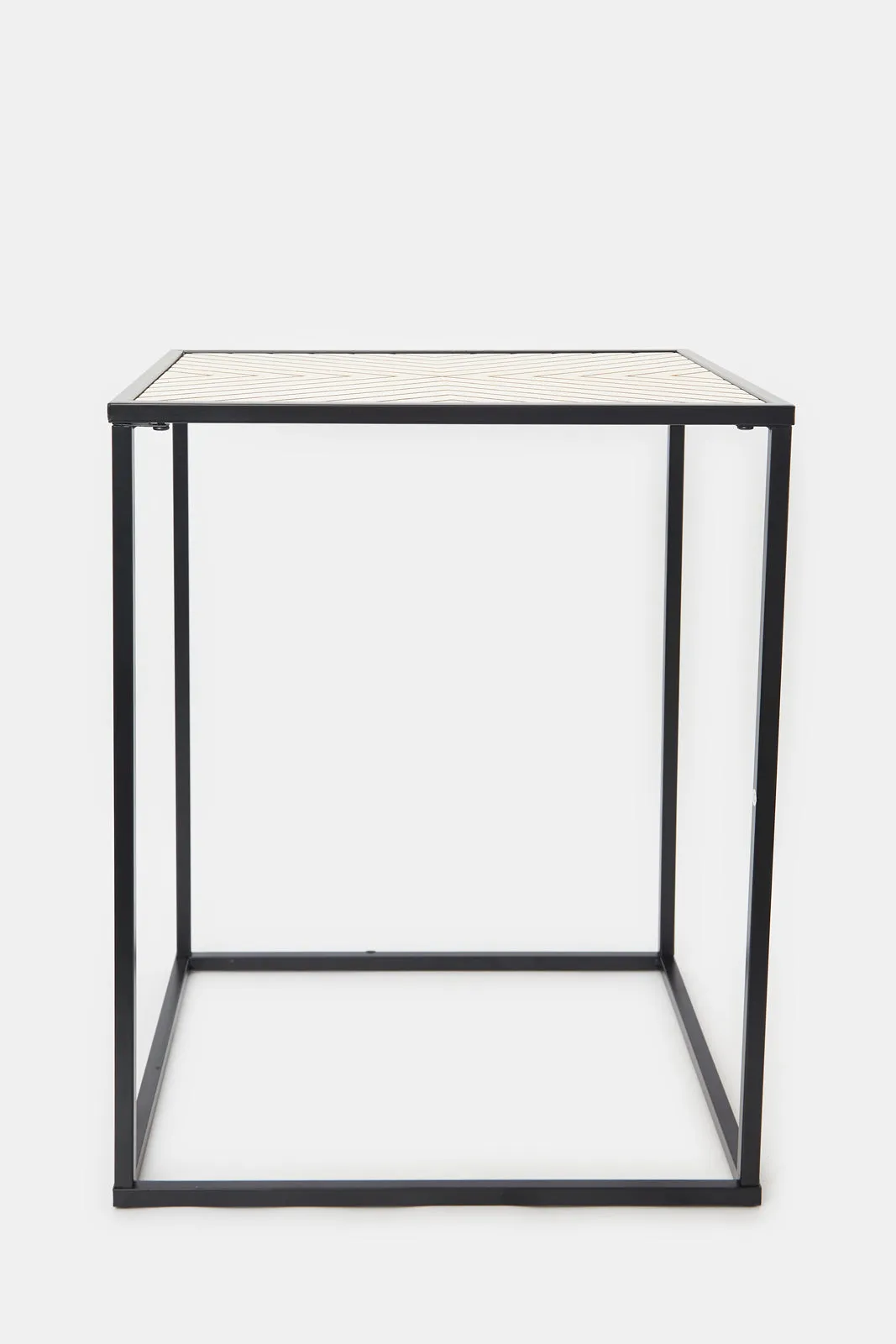 Brown Square Side Table