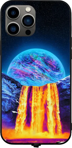 Burning Waterfalls RGB LED Protective Phone Case for iPhone and Samsung Models