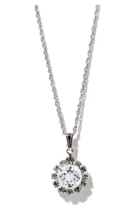 Gina Inlaid Swarovski Pendant Necklace