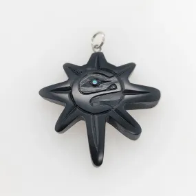 Haida Argillite Sun Pendant