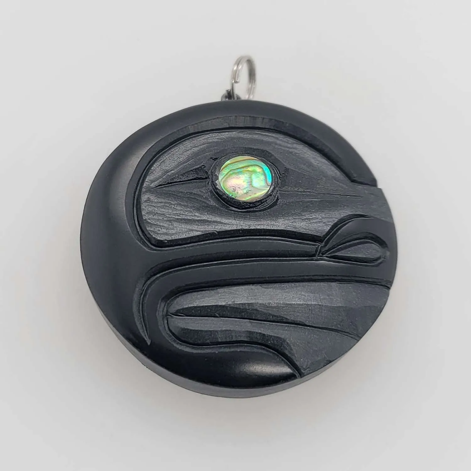 Haida Spirit Moon Argillite Pendant