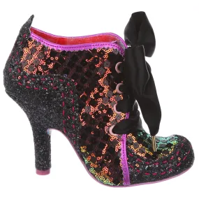 Irregular Choice Womens Abilgails Third Party Heeled Ankle Boot - Dark Pink