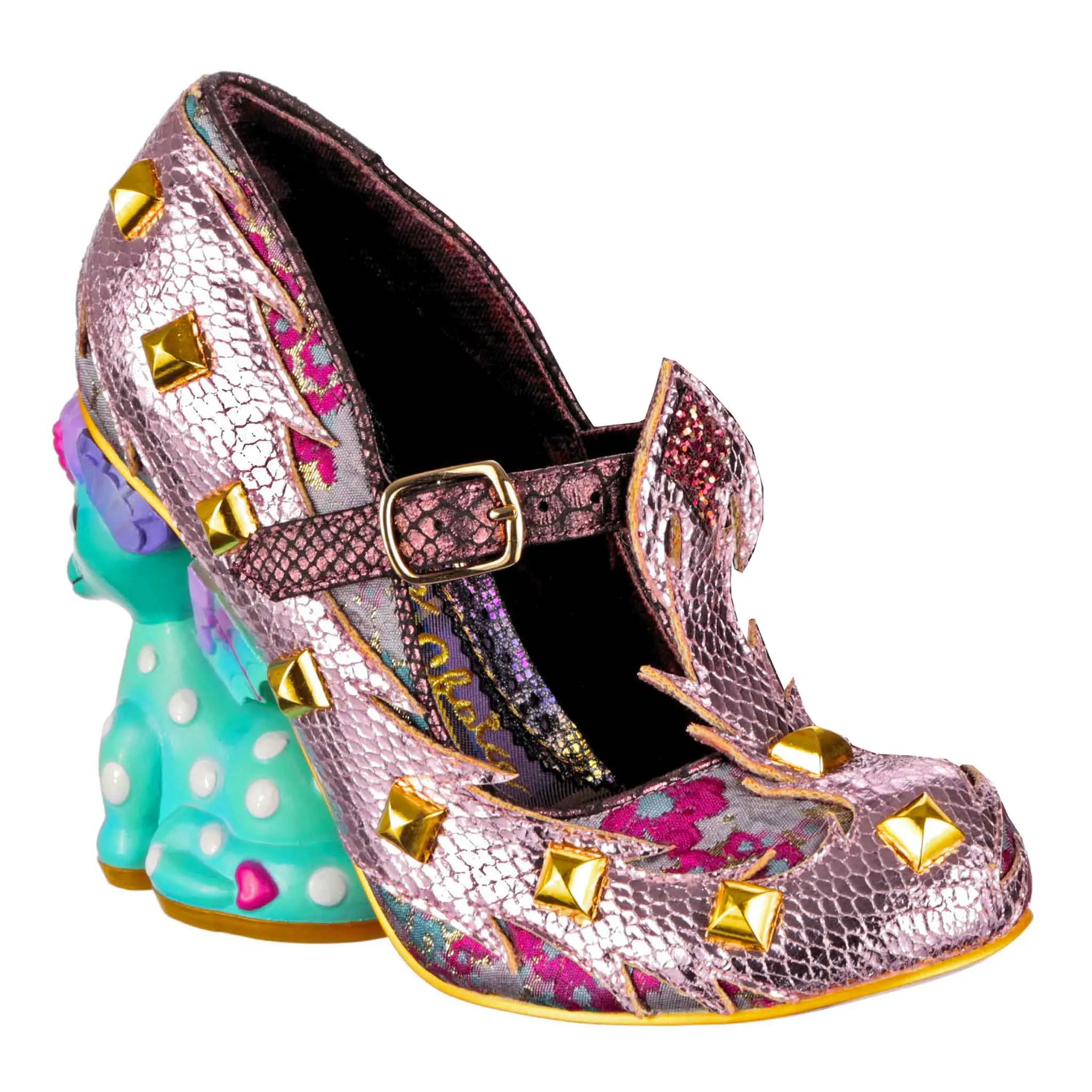 Irregular Choice Womens Dragons & Fire Flail Tail High Heels - Rose