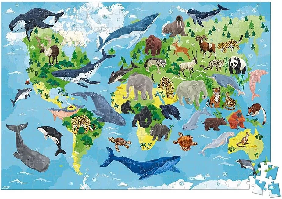 Janod WWF® Priorities Species 350 Piece Puzzle Age 7Y 