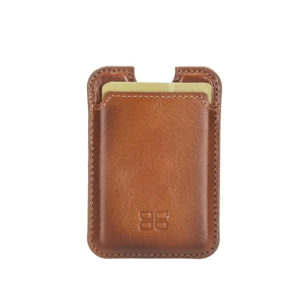 Maggy Magnetic Detachable Leather Card Holder for Back Covers