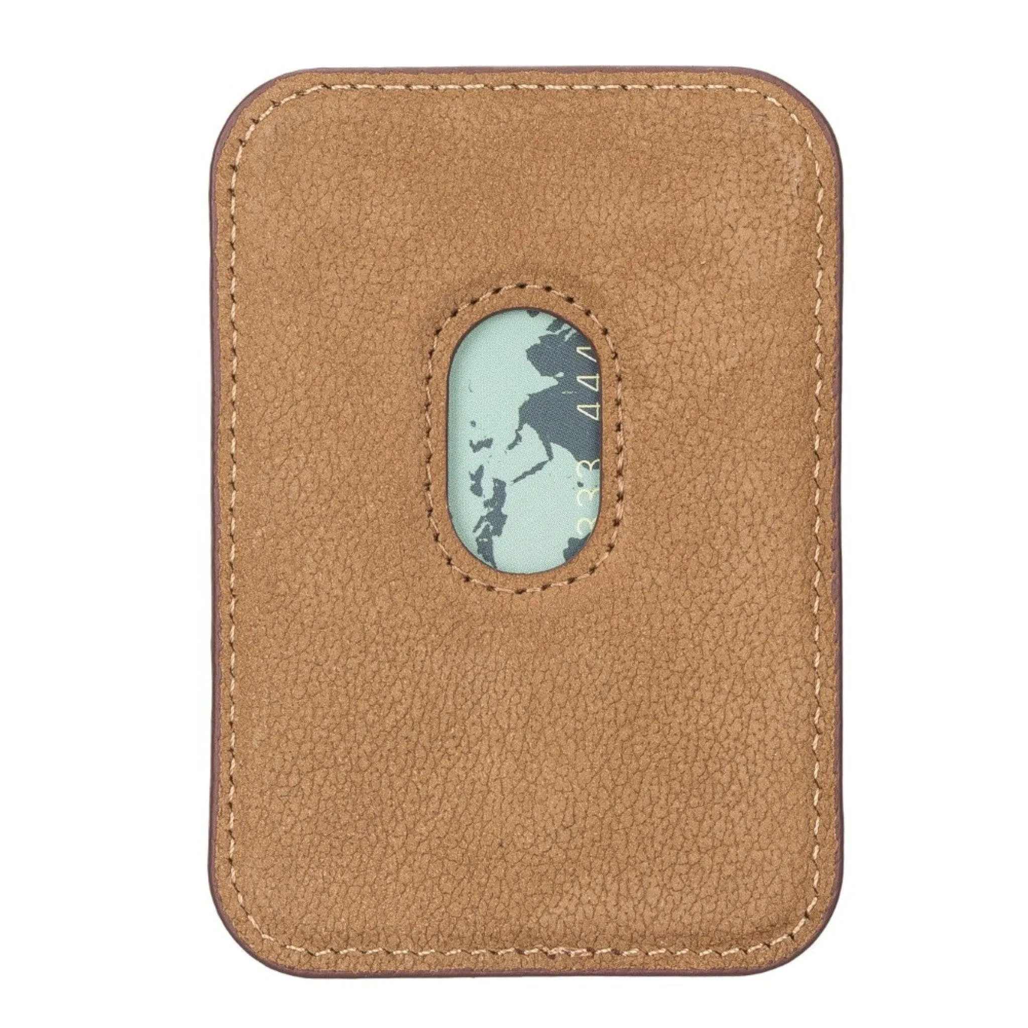 Maggy Magnetic Detachable Leather Card Holder for Back Covers