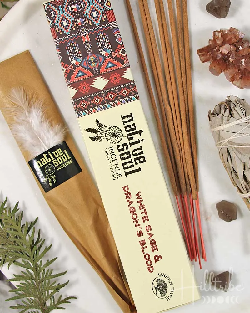 Native Soul White Sage & Dragon's Blood Incense 15gr