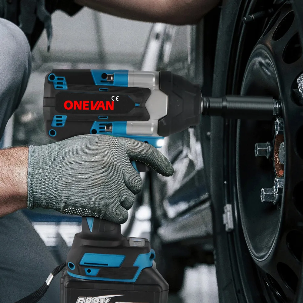 ONEVAN 1/2" 1800N·m Torque Brushless Cordless Impact Wrench | For Makita 18V Battery