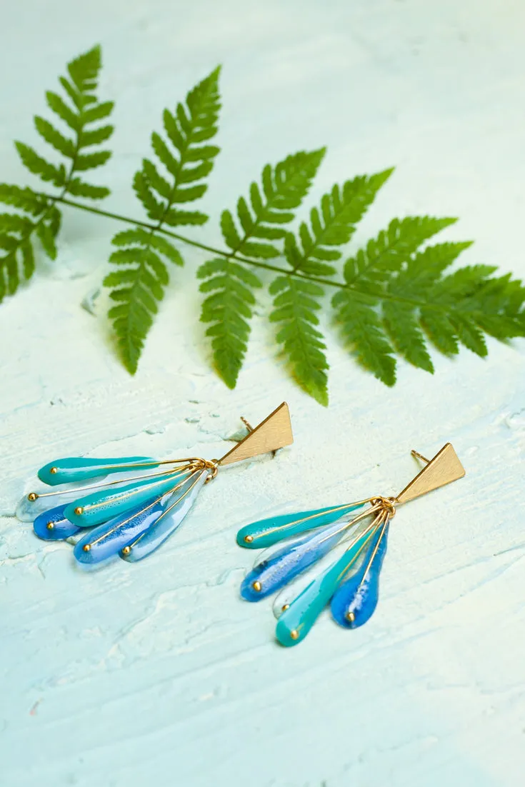 Plume Drop Earrings