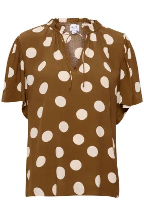 Saint Tropez Vonita Blouse Emperador Big Dots