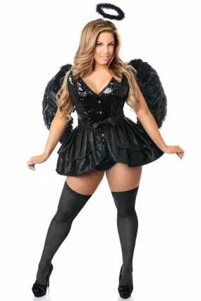 Top Drawer 4 PC Fallen Angel Corset Costume