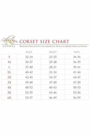 Top Drawer 4 PC Premium Devil Corset Costume